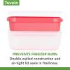 imageTovolo GlideAScoop Reusable Ice Cream Tub Flamingo  Airtight BPAFree Ice Cream Container for Homemade Ice Cream Compact Freezer Storage Dishwasher Safe 15 QuartStrawberry Sorbet