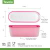 imageTovolo GlideAScoop Reusable Ice Cream Tub Flamingo  Airtight BPAFree Ice Cream Container for Homemade Ice Cream Compact Freezer Storage Dishwasher Safe 15 QuartRaspberry Tart