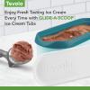 imageTovolo GlideAScoop Reusable Ice Cream Tub Flamingo  Airtight BPAFree Ice Cream Container for Homemade Ice Cream Compact Freezer Storage Dishwasher Safe 15 QuartMarine Blue