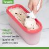 imageTovolo GlideAScoop Reusable Ice Cream Tub Flamingo  Airtight BPAFree Ice Cream Container for Homemade Ice Cream Compact Freezer Storage Dishwasher Safe 15 QuartStrawberry Sorbet