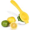 imageTovolo Allin1 Citrus Juicer and Zester Set White ampamp Yellow  Manual Juicer with Measuring Cup Dual Reamers BPAFree Dishwasher Safe Compact StorageCitrus Press  Pour