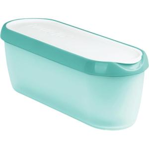 imageTovolo GlideAScoop Reusable Ice Cream Tub Flamingo  Airtight BPAFree Ice Cream Container for Homemade Ice Cream Compact Freezer Storage Dishwasher Safe 15 QuartTropical Breeze