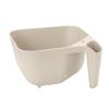 imageTovolo 3 Quart Colander BPA Free Food Safe Plastic Strainer with Handle Heavy Duty Heat Resistant Pasta and Veggies Kitchen Drainer Steam Basket Dishwasher Safe Oatmeal
