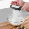 imageTovolo Scoop ampamp Sift Ergonomic Fine Mesh Sieve Flour Sifter Easy Scoop 1 Measuring Cup DishwasherSafe Baking Tool for Dusting ampamp Aerating ThymeCharcoal