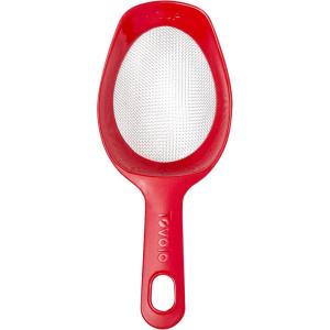 imageTovolo Scoop ampamp Sift Ergonomic Fine Mesh Sieve Flour Sifter Easy Scoop 1 Measuring Cup DishwasherSafe Baking Tool for Dusting ampamp Aerating ThymeRed