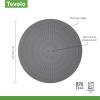 imageTovolo 10quot Silicone Microwave Mat Charcoal  MultiUse Heat Barrier Mat with Thermal Ridges Even Reheating Doubles as NonSlip Trivet Jar Opener ampamp Splatter Guard for Kitchen Dishwasher Safe12 inch
