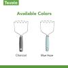 imageTovolo Elements Stainless Steel Masher  Perfect Tool for Mashing Potatoes Avocado Vegetables and More Comfortable Grip Handle Hanging Loop for Convenient Storage Dishwasher Safe Blue HazeBlue Haze