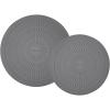 imageTovolo 10quot Silicone Microwave Mat Charcoal  MultiUse Heat Barrier Mat with Thermal Ridges Even Reheating Doubles as NonSlip Trivet Jar Opener ampamp Splatter Guard for Kitchen Dishwasher SafeSet of 2 10  12 inch