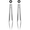image:imageElements 7 Mini Stainless Steel Tongs  Set of 2