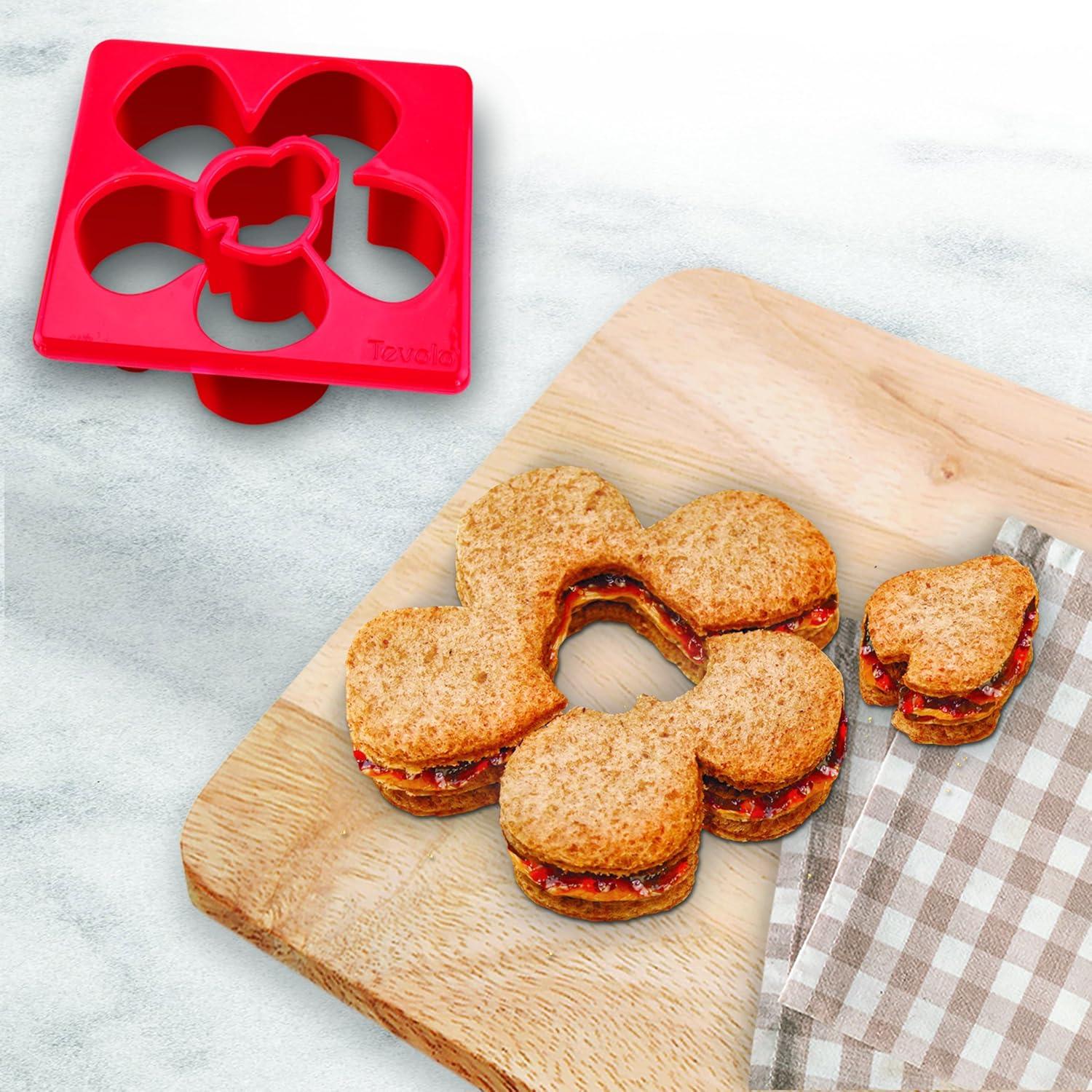 image:imageTovolo Whale amp Octopus Sandwich Shaper KidFriendly Dishwasher SafeLadybug  Flower