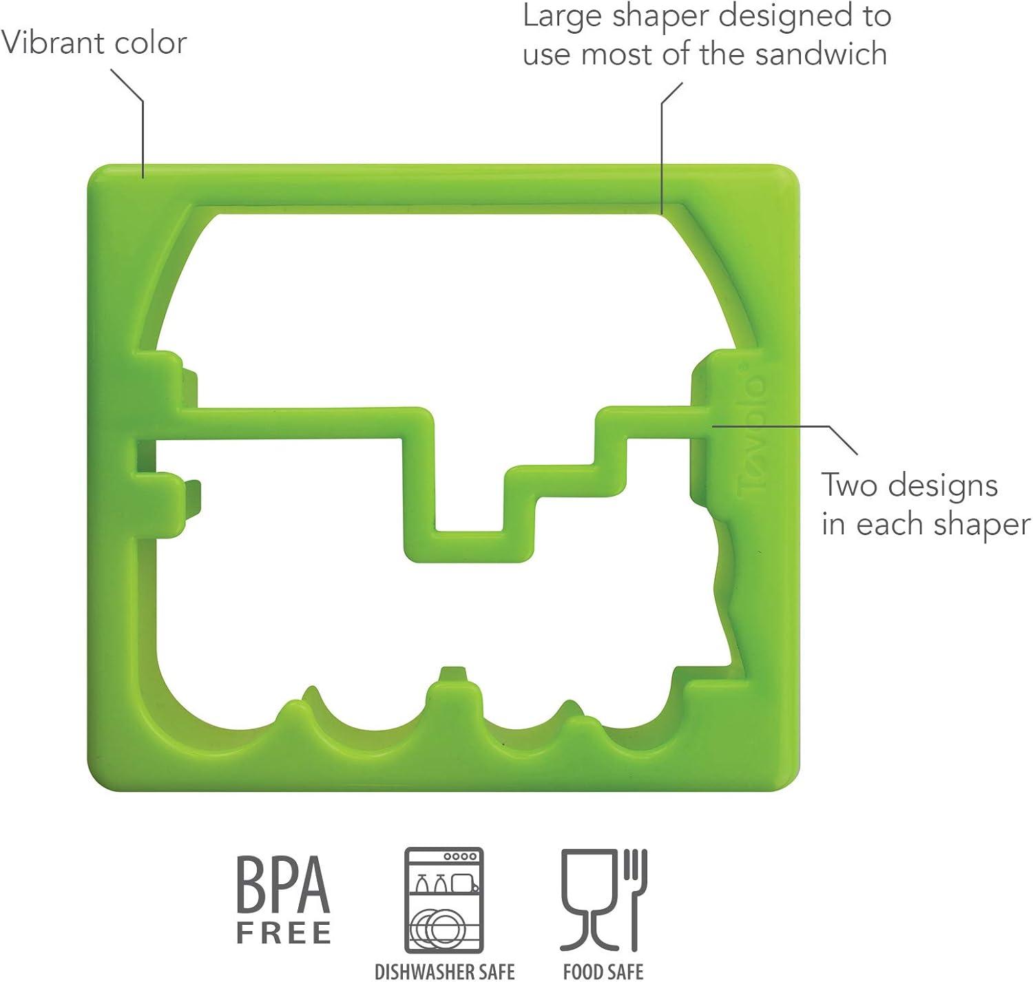image:imageTovolo Whale amp Octopus Sandwich Shaper KidFriendly Dishwasher SafeTrain  Boat