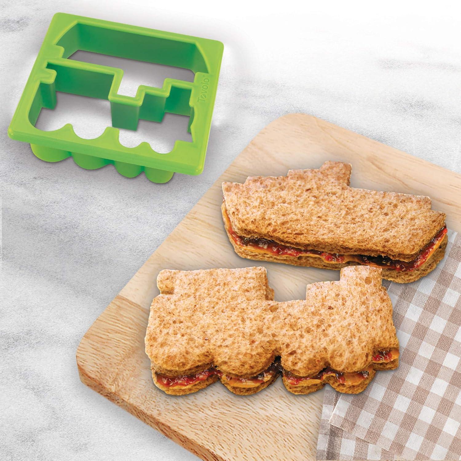 image:imageTovolo Whale amp Octopus Sandwich Shaper KidFriendly Dishwasher SafeTrain  Boat