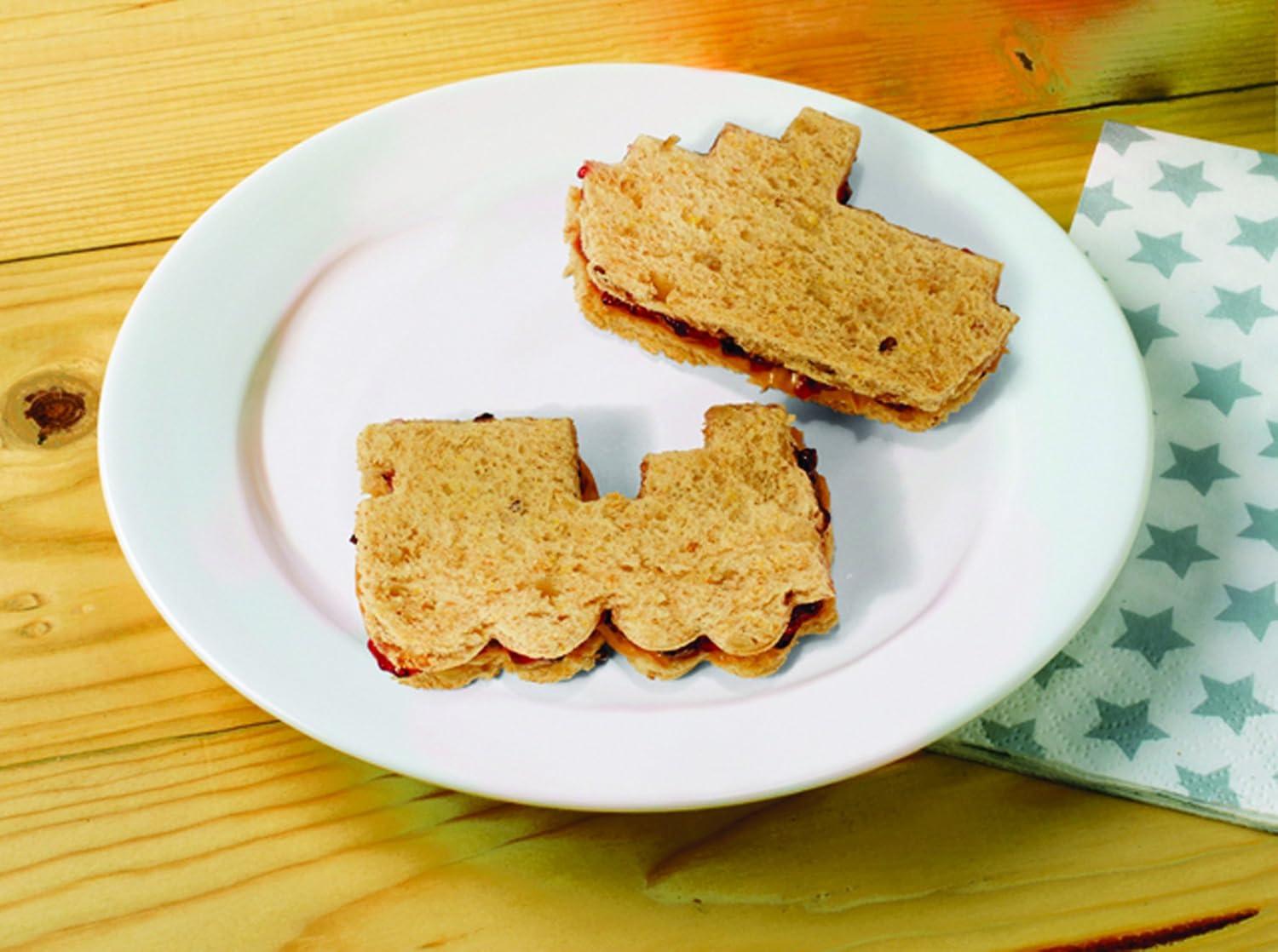 image:imageTovolo Whale amp Octopus Sandwich Shaper KidFriendly Dishwasher SafeTrain  Boat
